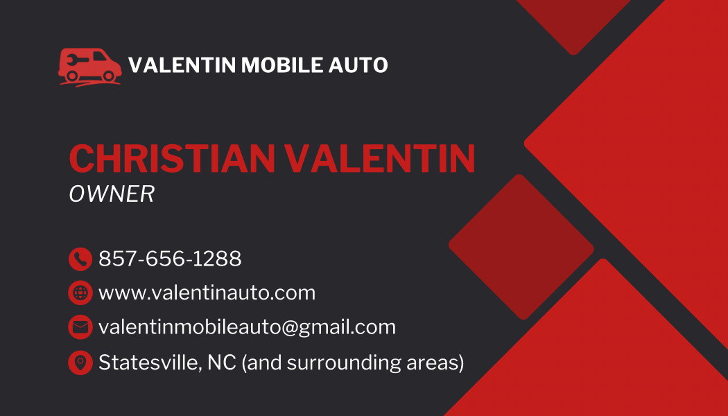 Valentin Mobile Auto personal card for Christian Valentin