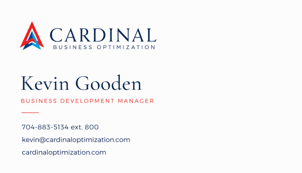 Cardinal Business Optimization personal card for Kevin Gooden